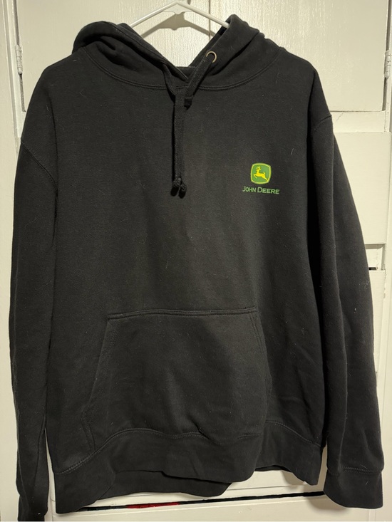 John Deere Other - John Deere Black Hoodie with Green Logo. Size L